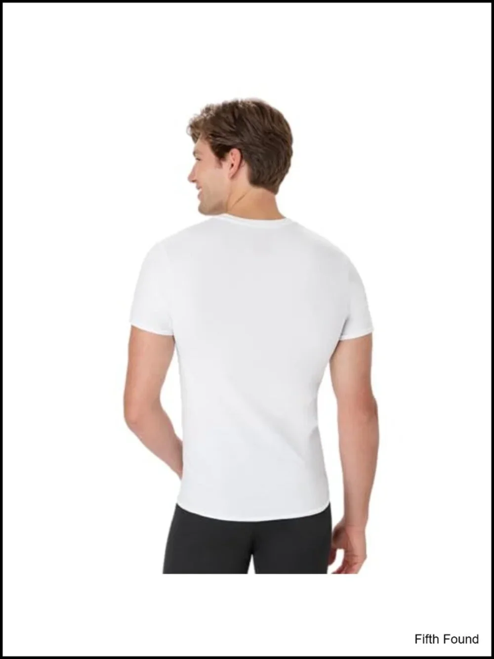 Hanes Men's Slim Fit Crewneck Undershirts 4 Pack Moisture Wicking